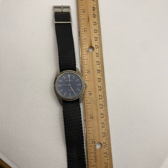 Caravelle Vintage Blue Dial Wind Watch - Picture 12 of 15